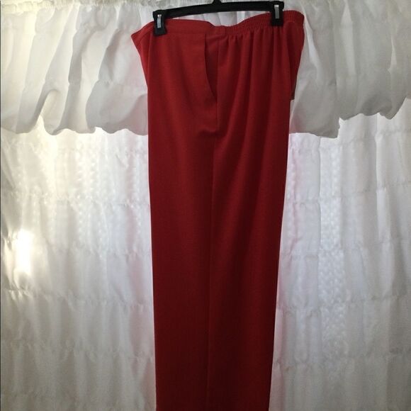 NWT Alfred Dunner Sz 18 Coral stretch slacks - Picture 3 of 6